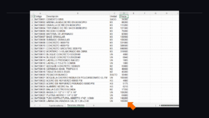 Software de hojas de cálculo. Archivo "EjemploFuenteExterna.xlsx". Hoja "Recursos internos". Se muestran los valores pegados y una flecha los señala.