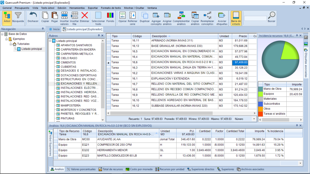 Vista Explorador de Quercusoft